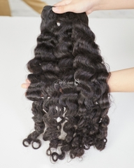 WAVY CURLY WEFT HAIR