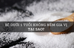 Bé Dưới 1 Tuổi Không Nêm Gia Vị, Tại Sao?