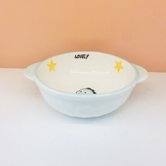 Bát sứ ăn dặm có tay cầm