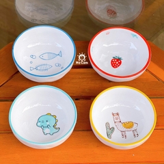 Đĩa sứ tròn mini in hình