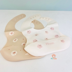 Yếm ăn dặm silicone Misan dáng cong