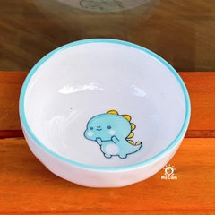Đĩa sứ tròn mini in hình