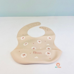 Yếm ăn dặm silicone Misan dáng cong