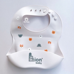 Yếm silicone Coco Bear dáng cong cho bé ăn dặm