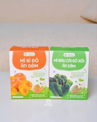 Mì ăn dặm Anpaso rau cải bó xôi và bí đỏ cho bé từ 6 tháng