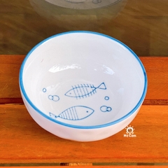 Đĩa sứ tròn mini in hình