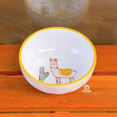 Đĩa sứ tròn mini in hình
