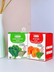 Mì ăn dặm Anpaso rau cải bó xôi và bí đỏ cho bé từ 6 tháng