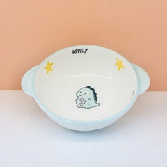 Bát sứ ăn dặm có tay cầm