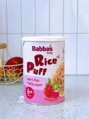 Bánh gạo Babba's Baby Malaysia cho bé từ 6 tháng