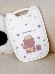 Bộ dao thớt inox Coco Bear 5 món