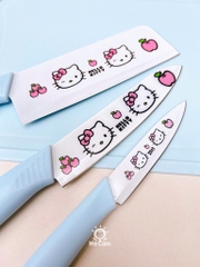 Bộ dao thớt 6 món in hình Hello Kitty