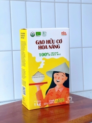 Gạo hữu cơ Hoa Nắng vàng lúa chín 1kg