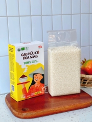 Gạo hữu cơ Hoa Nắng vàng lúa chín 1kg