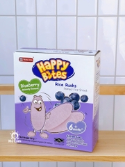 Bánh gạo ăn dặm Happy Bites Thái Lan hộp 50g