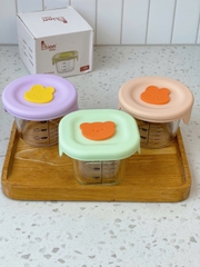 Hũ thuỷ tinh chia vạch Lion Baby