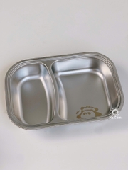 Khay ăn dặm inox chia ngăn