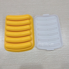 Khuôn hấp xúc xích silicone chịu nhiệt