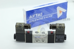 Van điện từ solenoid 5/2 khí nén 2 đầu điện 2 vị trí ren 13 4v220 Airtac