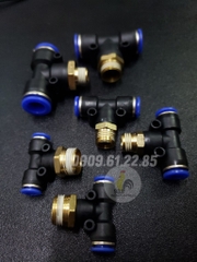 Đầu nối hơi chữ T ren ngoài - Ren 21,6ly