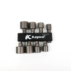 Bộ 8 Khẩu Tuýp Kapusi Vặn Ốc Lục Giác Gắn Máy Khoan kích cỡ 6mm-13mm, Bộ Đầu Vít Bắn Tôn Hàng Chất Lượng Cao