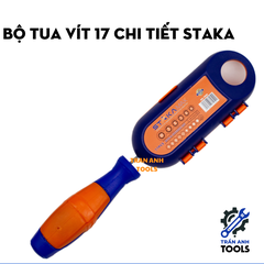 Bộ tua vít 17 chi tiết STAKA, bộ tua vít sửa chữa đa năng chất liệu CRV thiết kế kiểu mới