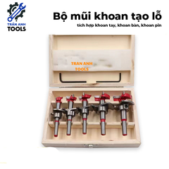 Mũi khoan gỗ điều chỉnh độ sâu các cỡ từ 15 20 25 30 35mm, mũi khoan lỗ tròn, mũi khoét gỗ có thang đo