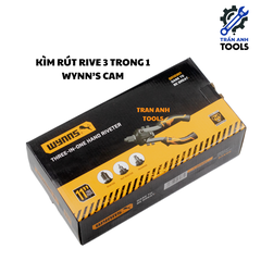 Kìm Rút Rive 3 Trong 1 Wynn’s Màu Cam – Dụng Cụ Rút Đinh Rive Đa Năng, Tay Cầm Chống Trượt, Thay Đầu Nhanh