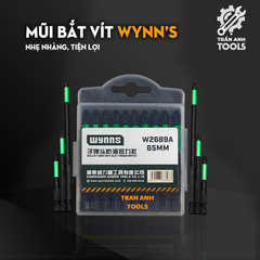 Mũi bắt vít đen PH2 chiều dài 65 90 150mm Wynn's đầu có rãnh chống trượt, Mũi bắn vít từ tính đa năng phủ Photphat đen