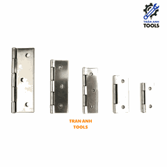Bản lề lá Inox bóng nhiều kích thước, bản lề lá sắt xi Trần Anh Tools