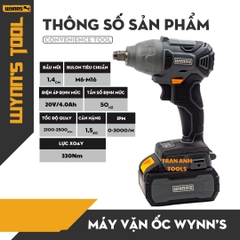Máy Vặn Ốc 20V Wynn’s Xám – Pin Lithium Tiện Lợi, Tốc Độ Vặn Nhanh, Phù Hợp Sửa Chữa Và Lắp Ráp Dụng Cụ Vặn Vít Không Dây, Bền Bỉ, Đa Năng Cho Công Việc Gia Đình Và Công Nghiệp