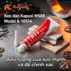 Keo Silicone Chịu Nhiệt Kapusi M588 RTV 650°F (343°C) 85g - Keo Làm Gioăng Động Cơ Ô Tô Xe Máy