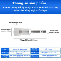 Đầu chụp có nam châm