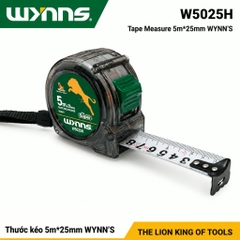 Thước Mét Cuộn 5m Wynns Super W5025H Thước Đo Cầm Tay Bản 25mm Chống Trượt Chính Xác Dụng Cụ Đo Lường Đa Năng