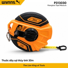 Thước dây sợi thủy tinh cao cấp Wynn's 30m 50m Thước cuộn, thước vải, thước đo công trình chuyên dụng