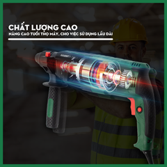 Máy Khoan Bê Tông 3 Chế Độ Wynn's WS3017 900W, Khoan Đục Đá, Máy Khoan Đục Bê Tông