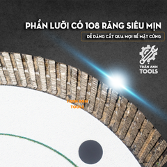 Lưỡi cắt gạch kim cương 102mm Wynn's siêu mỏng 1.1mm cắt gạch men, đá hoa cương, gỗ, sắt, đá cắt đa năng chính hãng