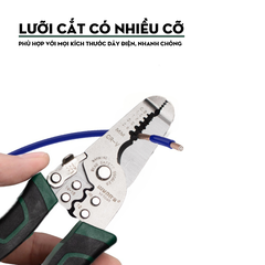 Kìm Cắt. Tuốt Dây, Ép Cos Đa Năng Wynn's W1045, Kềm Cắt Tuốt Dây Chính Xác, Chất Liệu Thép Cao Cấp