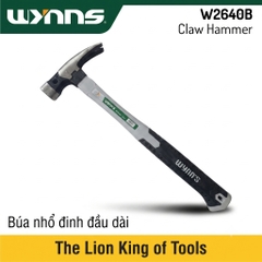 Búa nhổ đinh đầu dài Wynn's cao cấp chiều dài 40cm, búa đóng nhổ đinh cầm tay công nghiệp có bọc cán