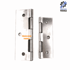 Bản lề lá Inox bóng nhiều kích thước, bản lề lá sắt xi Trần Anh Tools