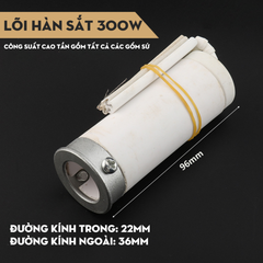 Lõi nhiệt, ruột mỏ hàn, bộ gia nhiệt thay thế mỏ hàn công suất lớn 30W-300W kiểu gia nhiệt ngoài