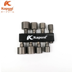 Bộ 8 Khẩu Tuýp Kapusi Vặn Ốc Lục Giác Gắn Máy Khoan kích cỡ 6mm-13mm, Bộ Đầu Vít Bắn Tôn Hàng Chất Lượng Cao