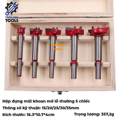 Mũi khoan gỗ điều chỉnh độ sâu các cỡ từ 15 20 25 30 35mm, mũi khoan lỗ tròn, mũi khoét gỗ có thang đo