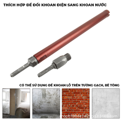 Đầu chuyển từ khoan bê tông sang ren