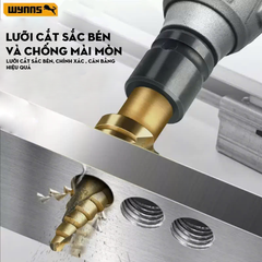 Mũi khoan tháp xoắn ốc Wynn's tạo lỗ từ 4-32mm,chất liệu thép tốc độ cao HSS 4241