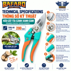 Kéo cắt cành xanh cam Bafaro