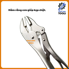 Kìm Chết Wynn's Mỏ Bằng / Mỏ Cong, Kìm Khóa Lưỡi Tròn CRV Cao Cấp