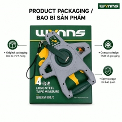 Thước cắm đất dây thép bạc cao cấp Wynn's Tools chiều dài 30M