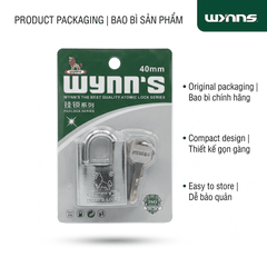 Ổ khóa treo chống cắt Wynn's đủ các cỡ chất liệu thép hợp kim chống nước chống trộm, khóa treo chống cắt bảo vệ nhà cửa