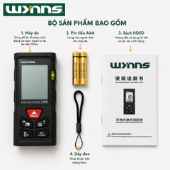 (W4123) Máy đo khoảng cách laser cầm tay độ chính xác cao 50 triệu
